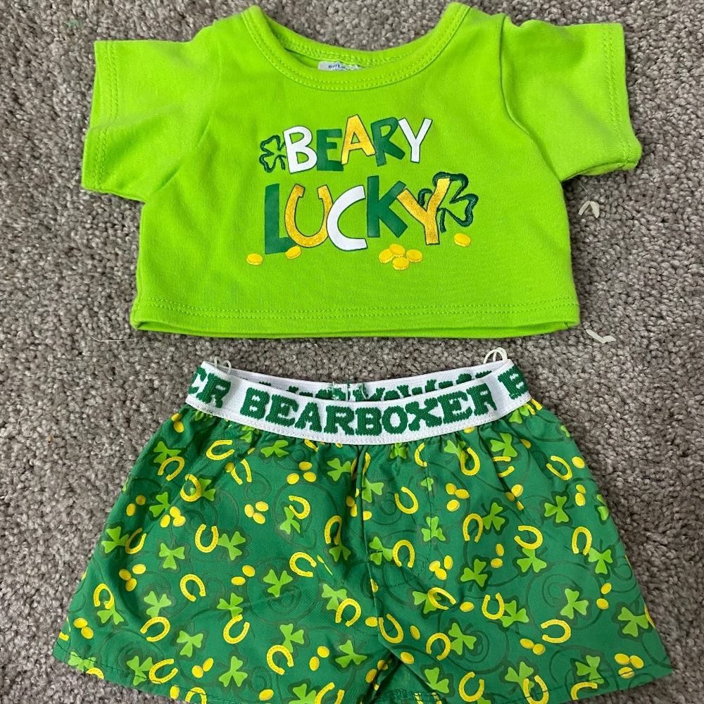 Build a bear st. Patrick pjs